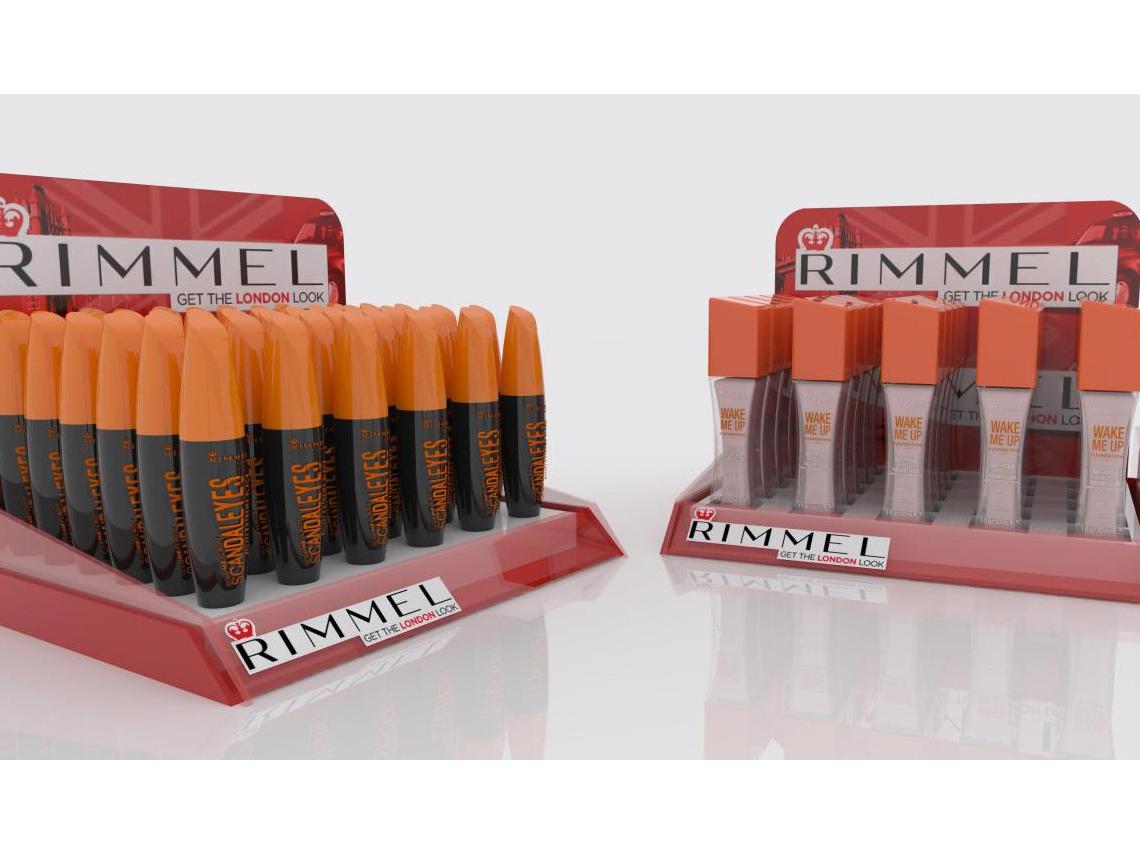 A display for Rimmel cosmetics