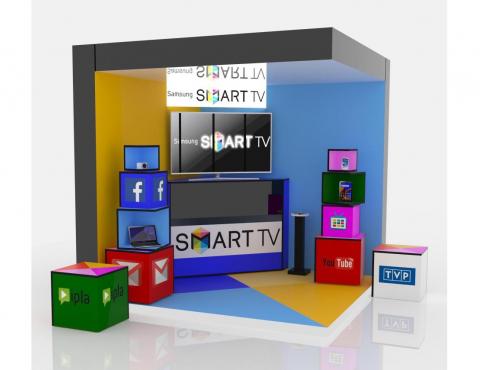 Samsung SMART TV presentation stand